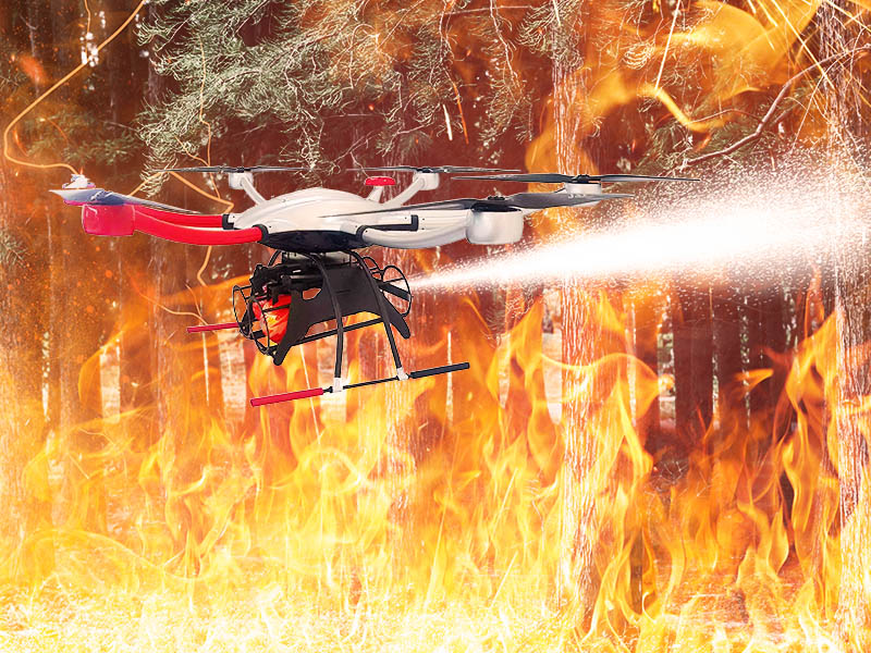drones used for firefighting
